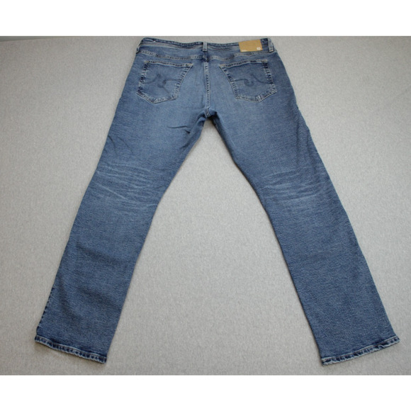 AG Adriano Goldshmied Jeans Mens 38 x 32 Blue Everett Slim Straight Stretch - Picture 2 of 8